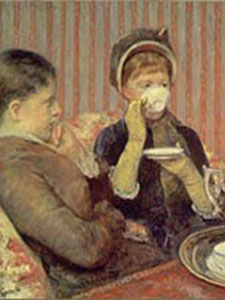 3 Tea Paintings: Cassatt, Matisse, Pollock Five o'clock Tea