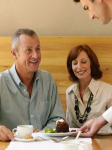 Tea in Restaurants After dinner tea and dessert