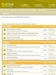 Monthly Musings August 2009 TeaChat website