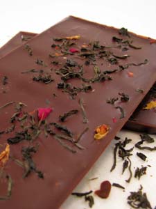 Perfect Pairings: Tea and Chocolate Raspberry Rose Dark Chocolate
