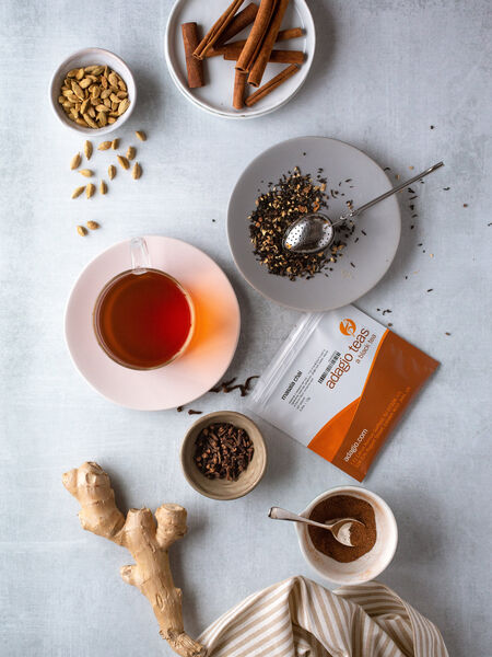 All About Masala Chai: THE SPICED TEA OF INDIA Masala chai, no matter what the recipe, contains three ingredients: tea, spices, and dairy. When combined, this tea warms our bodies and spirits. What could be more perfect as a national beverage for India?