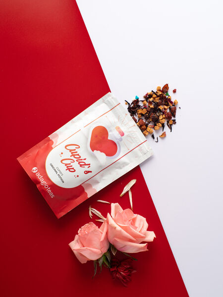 Valentine’s Teas and Love Songs to Sip By Cupid's Cup: Tangy, sweet and creamy, one sip of this herbal blend and you might think you've accidentally mixed up your tea with a love potion.