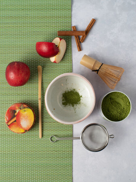 Matcha Teaware Guide: Whisks, Bowls & More matcha per cup (or to taste) in a cup, adding a few drops of hot water (160-180F) and stirring with a spoon until a paste forms. Add the rest of the water and stir.