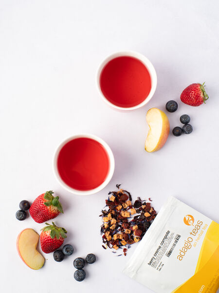 Spring Tea Guide: Berry, Floral, and Fruity Brews Tangy-sweet spring berry blend with a hint of creme. Blackberry, blueberry and strawberry flavors party playfully in your cup like a rich berry compote with a dollop of cream. Party on!