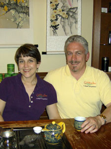 Teahouse Review: Traveling Teacup Goldfish Room Jim and Janice Girling