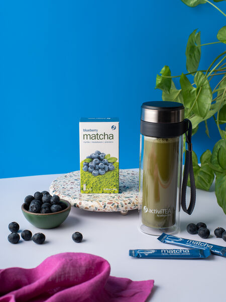 Yerba Mate, Matcha: Teas That Improve Focus We've taken the sweet flavor of blueberries you know and love and accented it to the umami flavor of Matcha Sticks now makes enjoying this favorite green beverage easier when you're on the go! Simply tear open, pour into any 500ml water bottle, shake and enjoy!